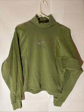 Nike Olive Green Turtleneck Air Sweatshirt